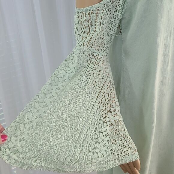 ENTRO Cold Shoulder Mint Green Beauty Small - Picture 3 of 10